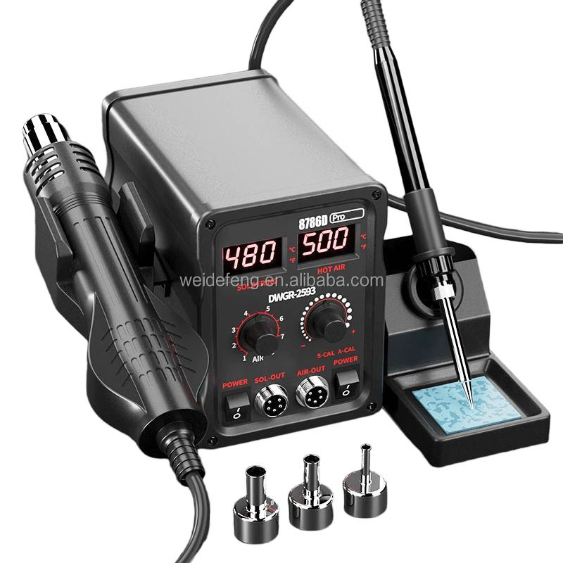 สถานีซ่อมแซมแบบใช้ไฟฟ้า พร้อมจ - 2 In 1 Soldering Rework Station 750W บทวิจารณ์และราคา