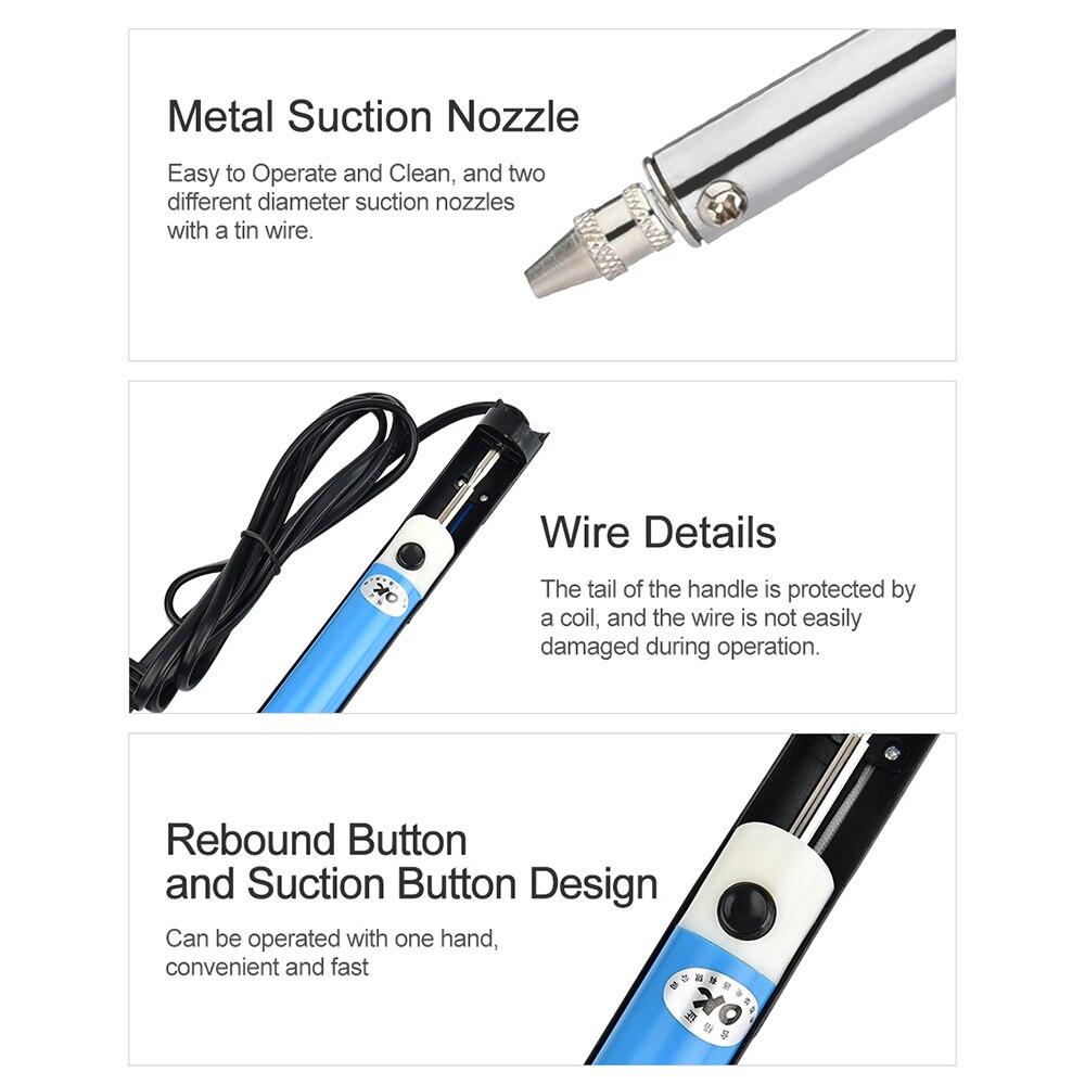 เครื่องบัดกรีไฟฟ้า220V เครื่อง - Desoldering Pump Electric Vacuum Station บทวิจารณ์และราคา