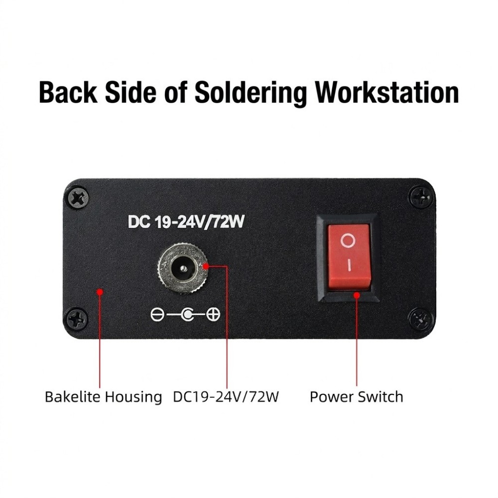 สถานีบัดกรี T12 AC100‑240V จอแ - T12 Soldering Station Oled บทวิจารณ์และราคา