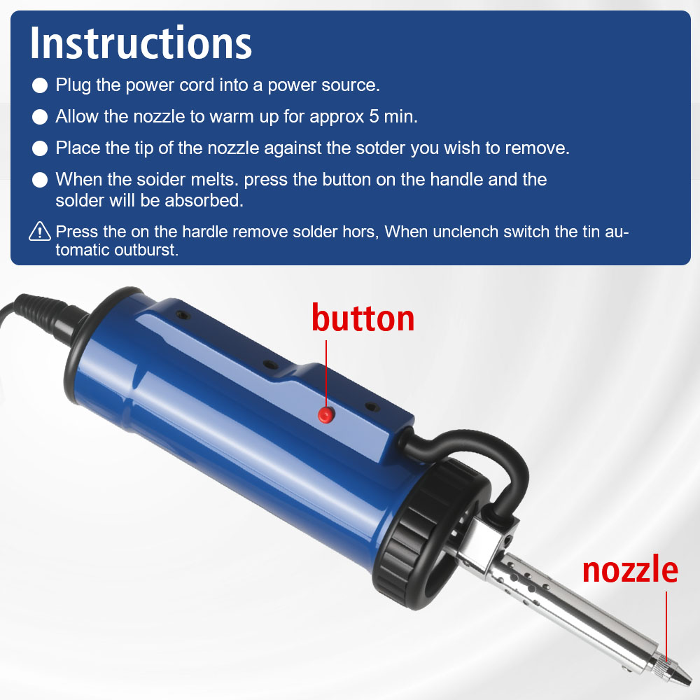เครื่องดูดตะกั่วแบบพกพา รุ่น A - Desoldering Pump Electric Vacuum Station บทวิจารณ์และราคา