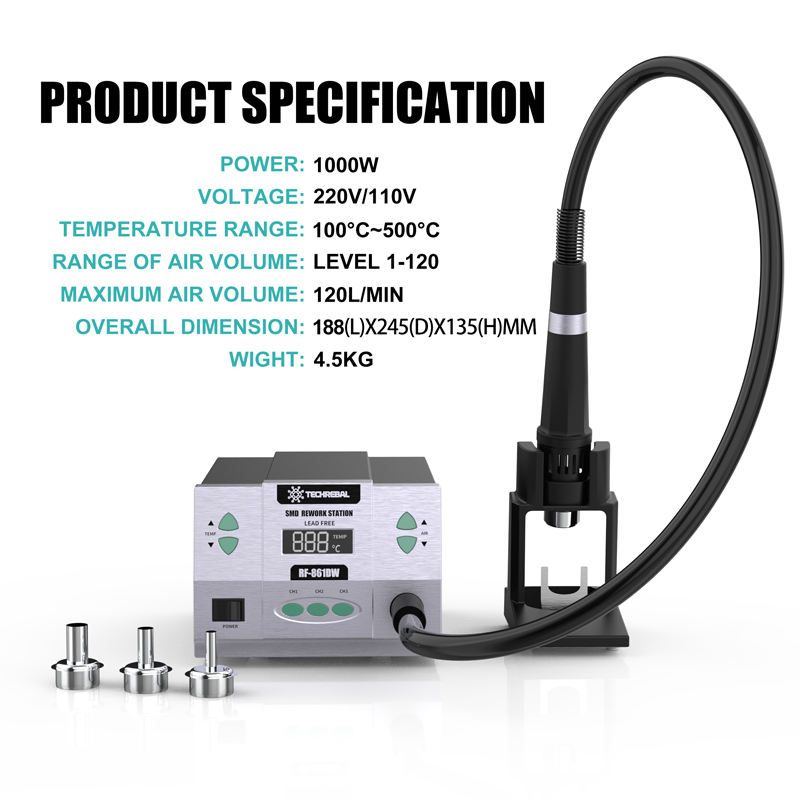 8610 861DW สถานีบัดกรีรีเวิร์ค - Hot Air Rework Station 861Dw บทวิจารณ์และราคา