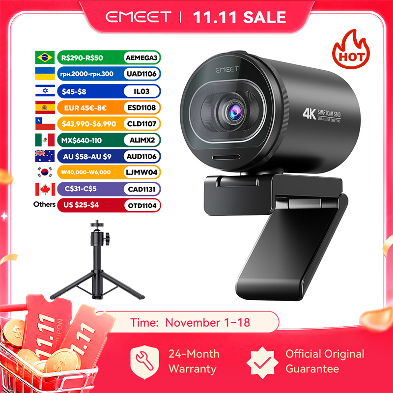 เว็บแคม 4K EMEET S600 สมาร์ทแค - 4K Microscope Camera Sony Sensor บทวิจารณ์และราคา